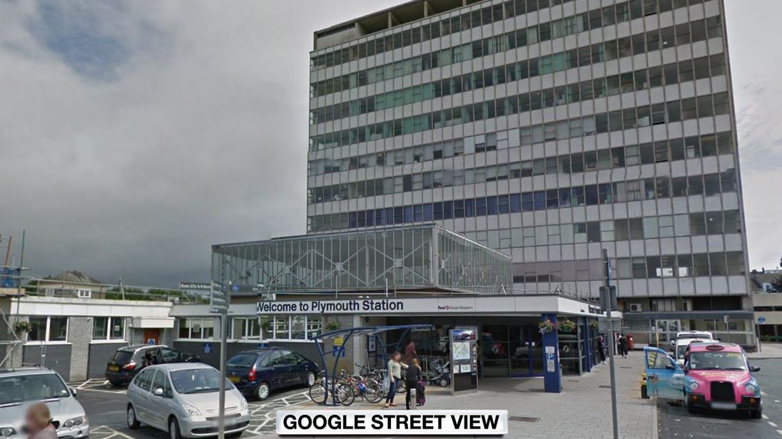 A man had been stabbed at Plymouth Railway Station