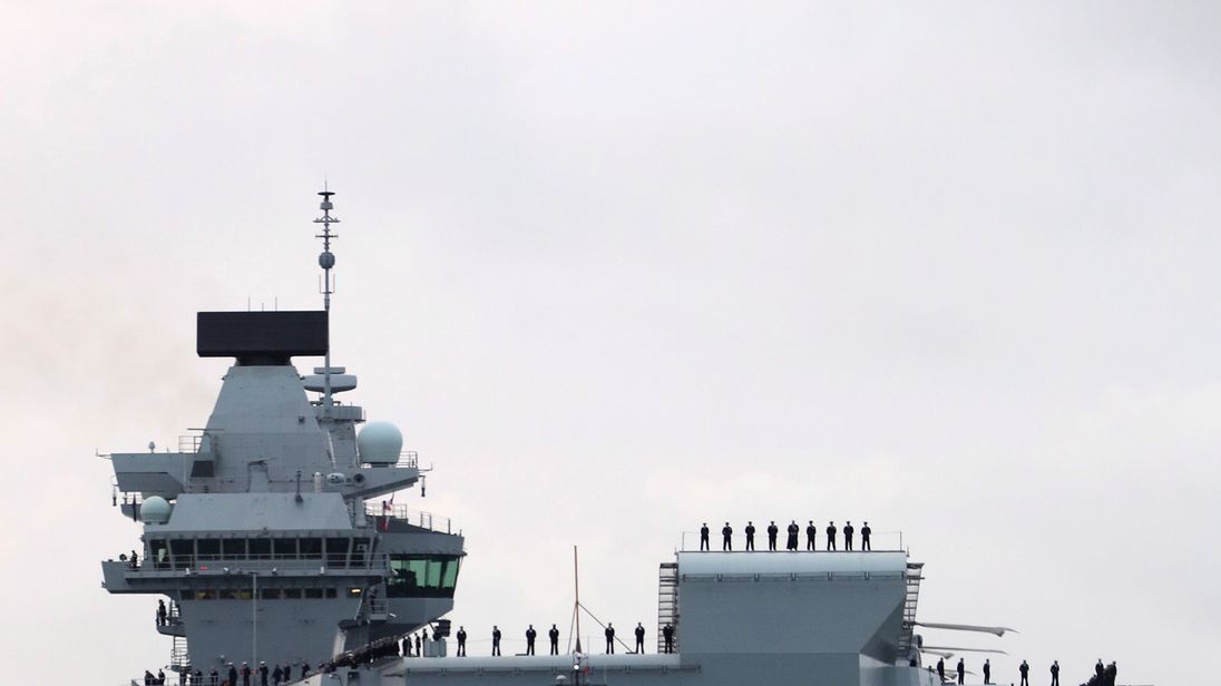 Both the UK&#39;s new aircraft carriers will be based in Portsmouth. Pic: MoD