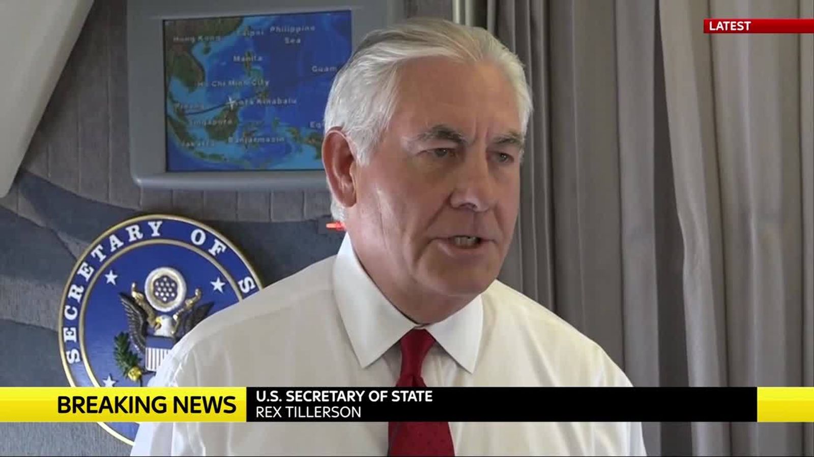 Rex Tillerson responds to the North Korea threat