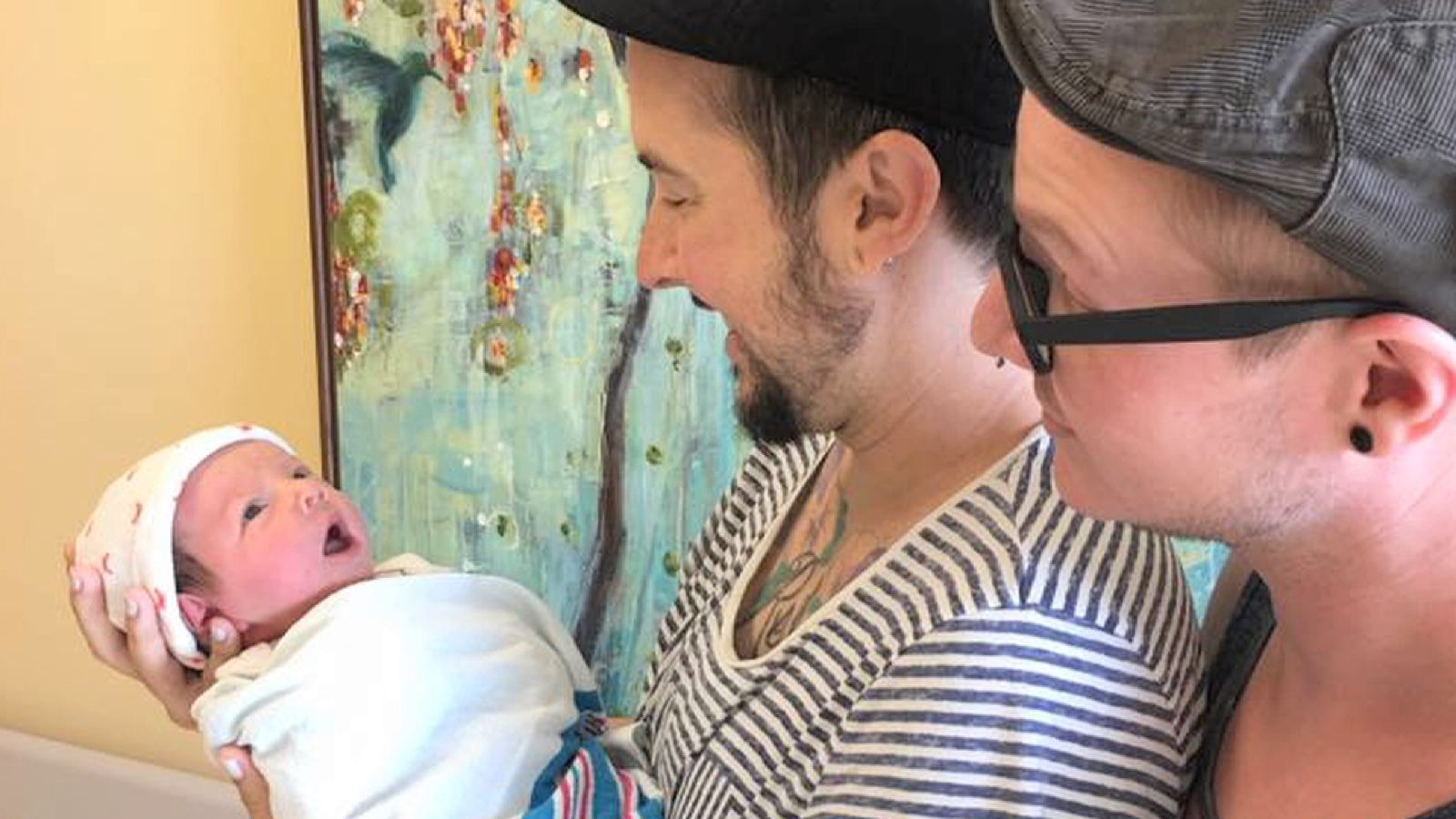 Transgender man Trystan Reese gives birth to healthy baby boy World