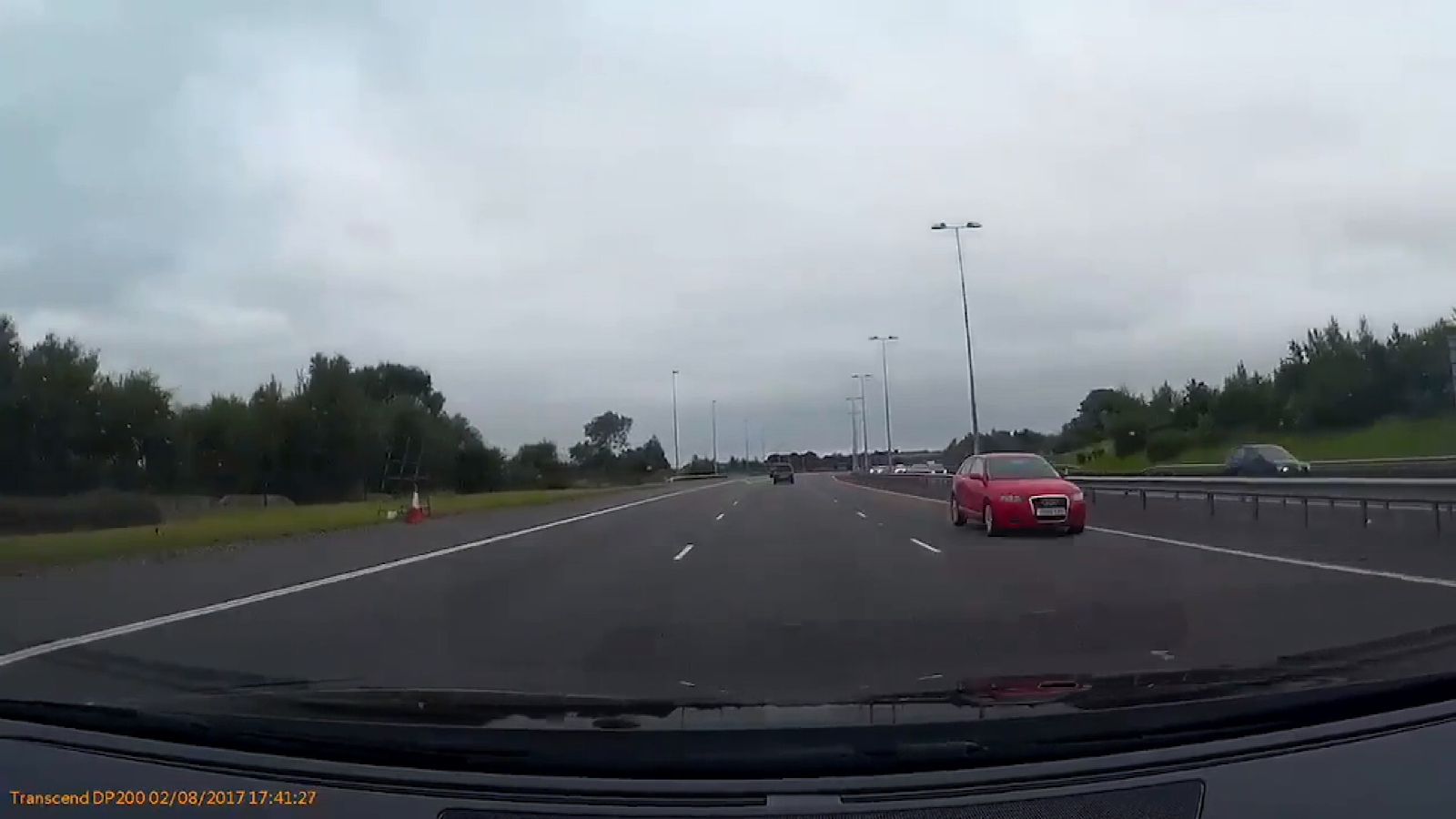 Car filmed driving wrong way down motorway before crash in ...