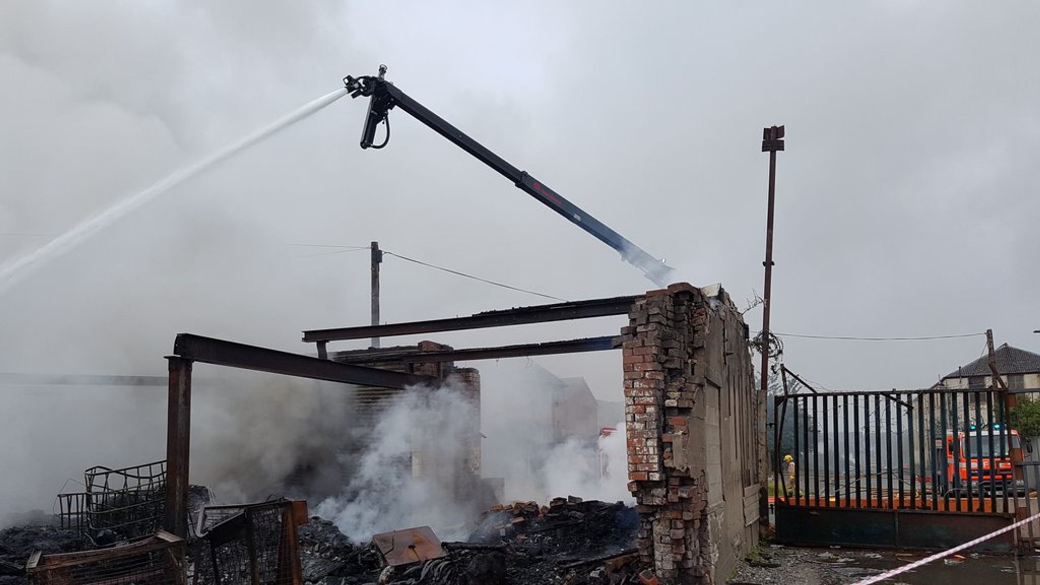 Fire at recycling plant in Blackburn engulfs 100 tons of plastic UK