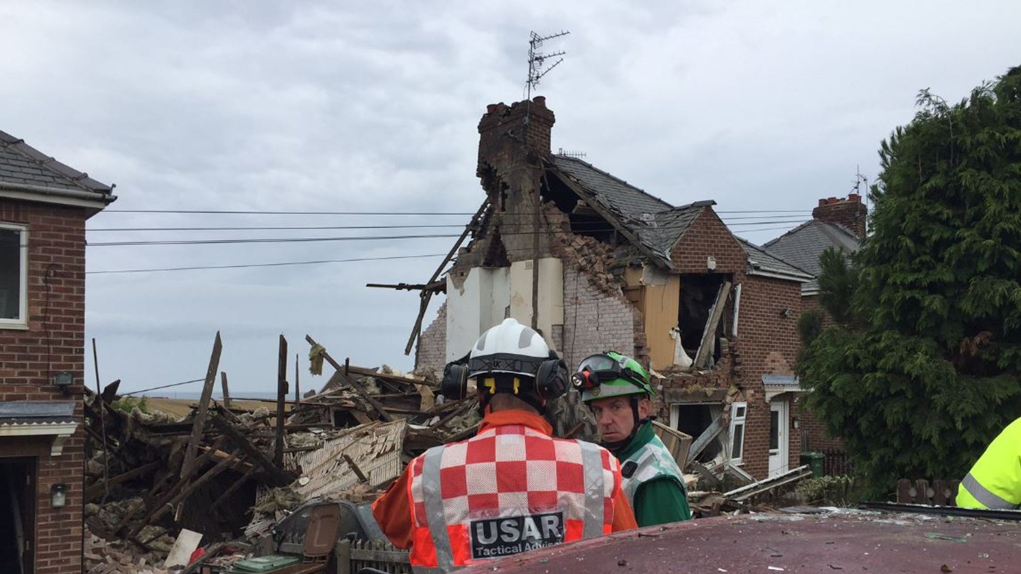 Sunderland house destroyed in explosion that 'sounded like bomb' UK