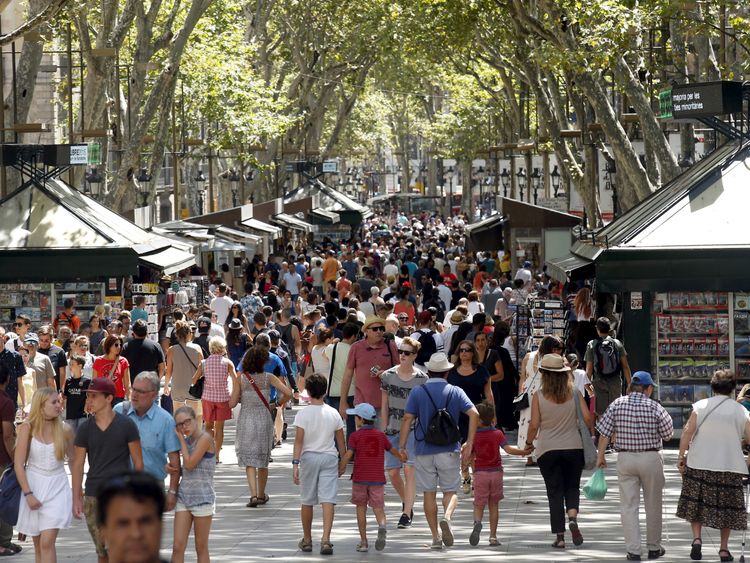 &#39;Las Ramblas will once again be for all&#39;, Spain&#39;s Royal Family said. File pic