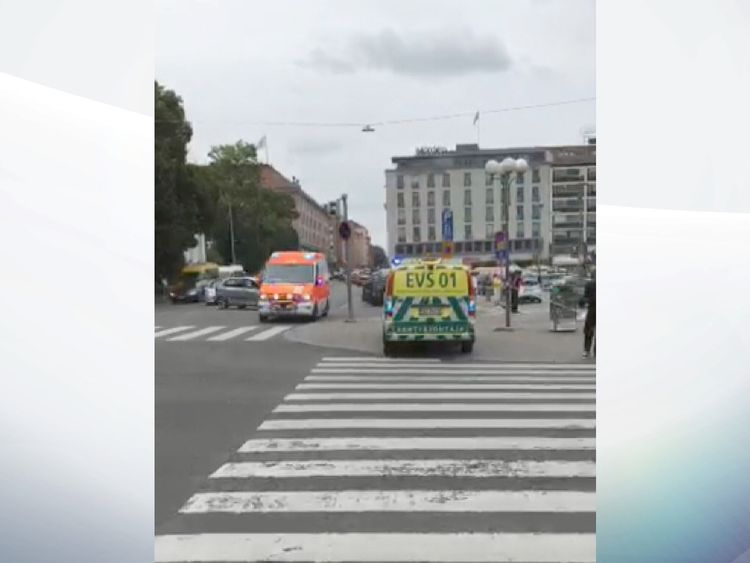 Emergency services attend the scene