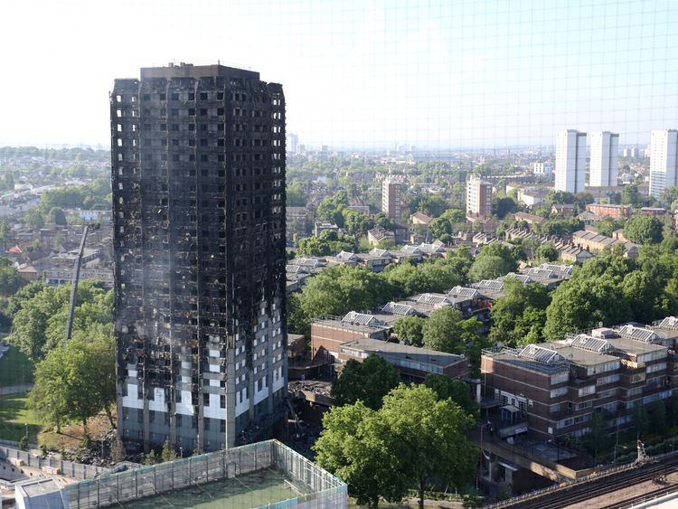 Grenfell Tower in west London