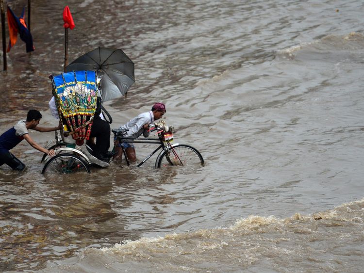 Transport infrastructure has been badly damaged by the flooding