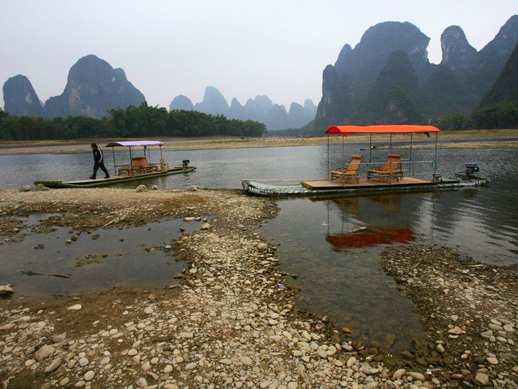 Guilin in China which is known for its karst topography. File pic