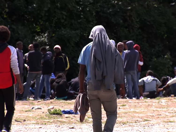 Migrants in Calais