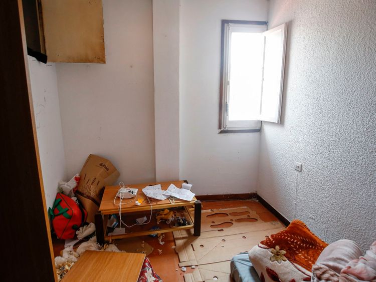 A picture taken on August 19, 2017 with the agreement of the flatmate of imam Abdelbaki Es Satty shows the room of the flatmate, after police officers carried out a search linked to the deadly terror Barcelona attack at the home in Ripoll, two days after a van ploughed into the crowd, killing 13 persons and injuring over 100. The El Pais daily, quoting police sources, said the imam could be one of the dead in the explosion of Alcanar. Drivers have ploughed on August 17, 2017 into pedestrians in 