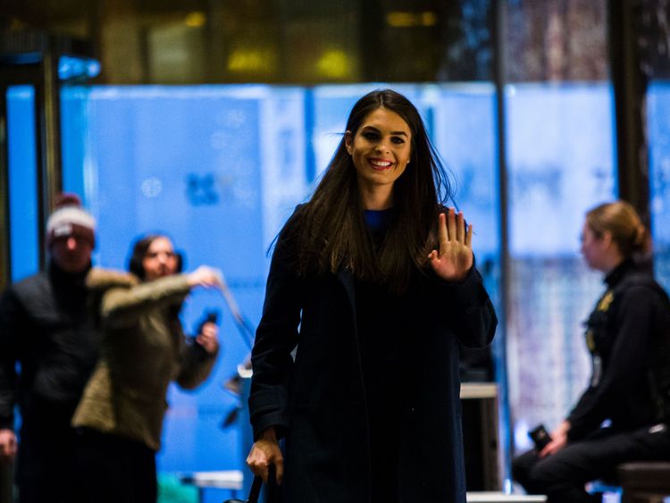 Hope Hicks in Trump Tower