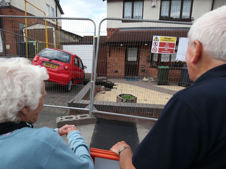 Local people have travelled to the sinkhole to take photographs