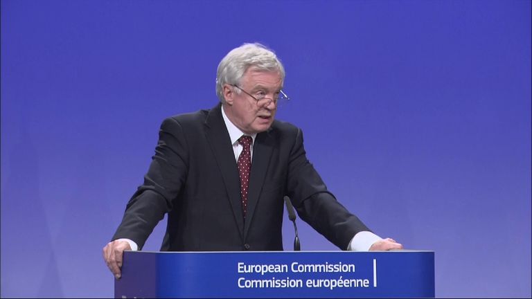 Brexit Secretary David Davis says the UK is more flexible than the EU 