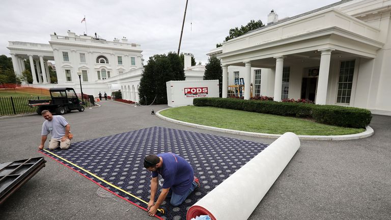 The blue carpet is being rolled out for Donald Trump's return