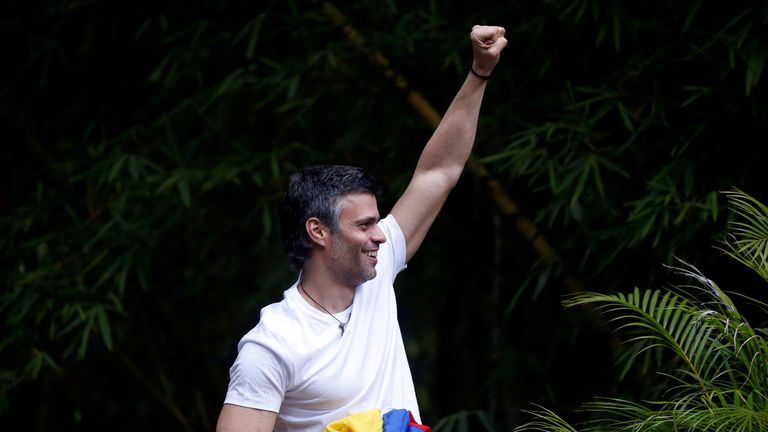 Leopoldo Lopez was released from prison in July after three years inside