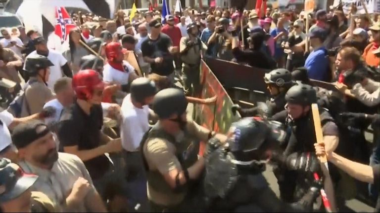 Violence at rally in Charlottesville
