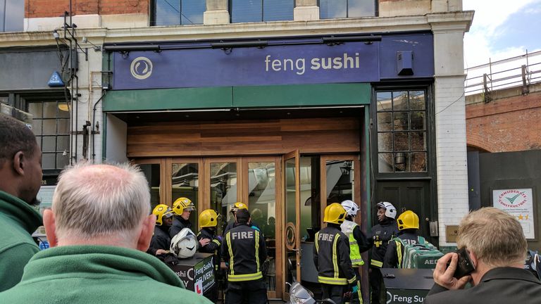 Three people were treated for minor injuries. Pic: Paul Dawson/@poleydeepics