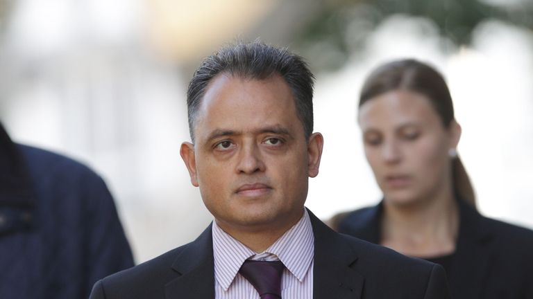 RETRANSMISSION AMENDING KEYWORD Manish Shah arrives at Barkingside Magistrates' Court, where he is accused of 118 sexual offences. PRESS ASSOCIATION Photo. Picture date: Thursday August 31, 2017. See PA story COURTS Doctor. Photo credit should read: Yui Mok/PA Wire