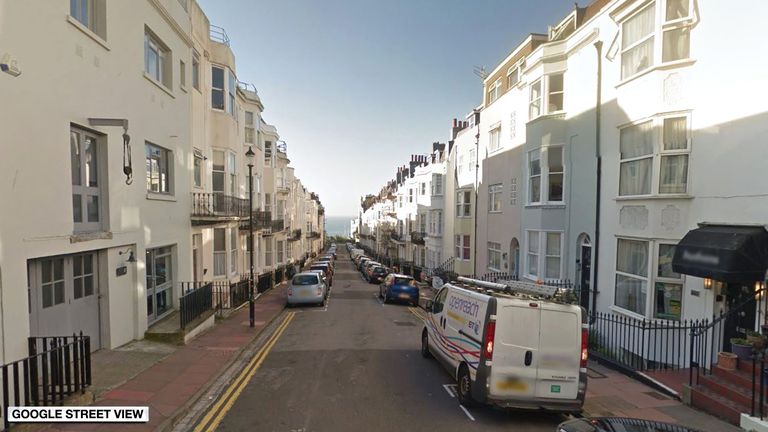The incident happened on Devonshire Place in Kemptown. 