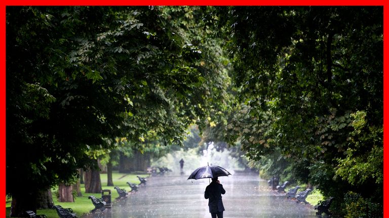 The rain will persist in the South East until the end of the day