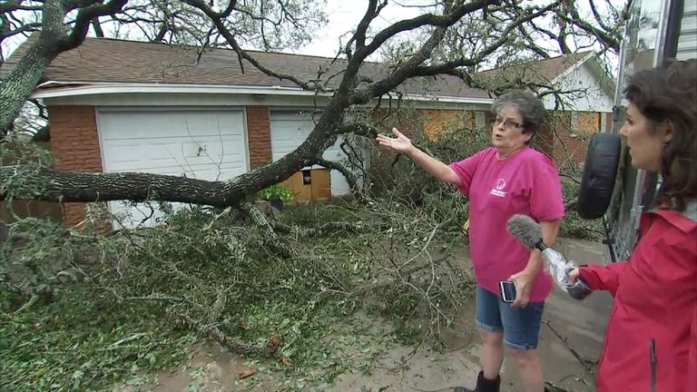 A tree fell on to Magda Graham&#39;s house
