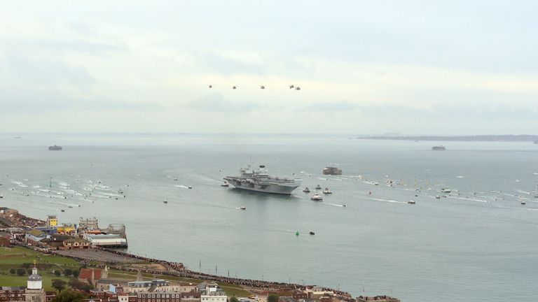 HMS Queen Elizabeth will based at Portsmouth Naval Base for its 50-year lifespan