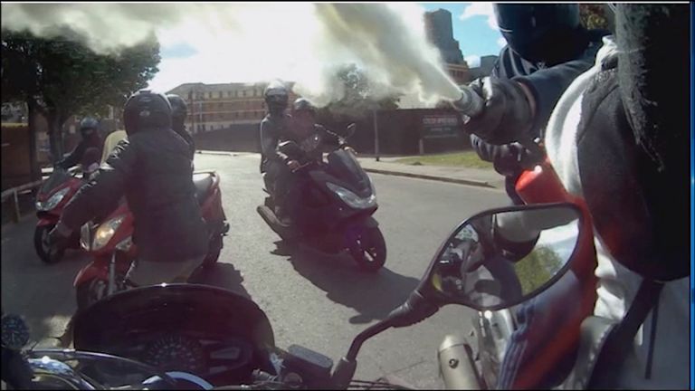London has seen a three-fold increase in moped related crimes in the last year