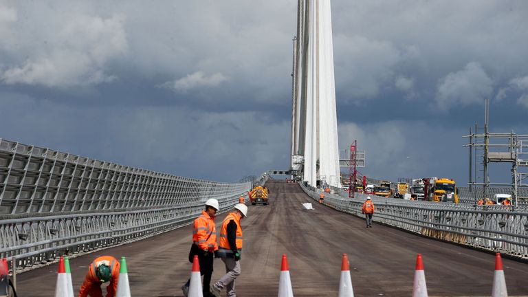 The Queensferry Crossing will open to traffic this week