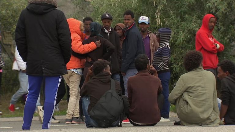 Calais still sees huge numbers of migrants attempting to reach the UK
