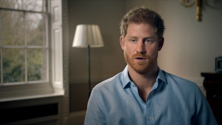 Prince Harry says his mother was chased and then photographed as she died
