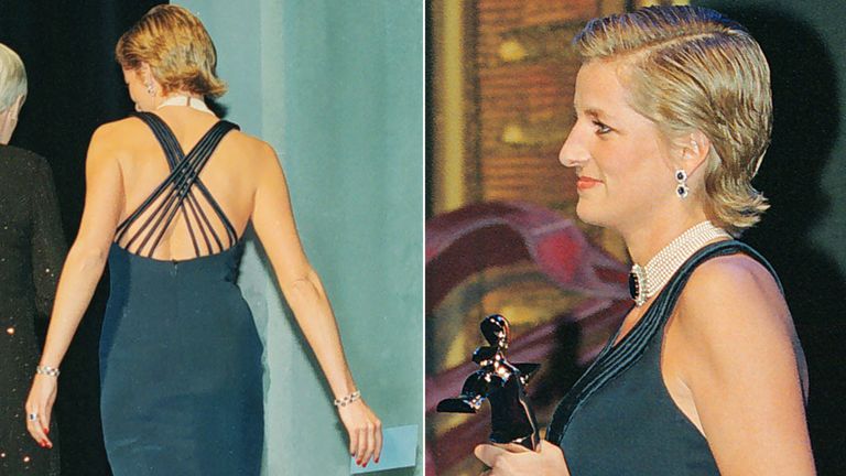 Jan 1995: Diana attends an awards ceremony for the Council of fashion Designers of America, in New York