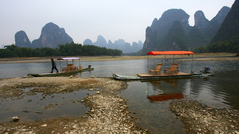 Guilin in China which is known for its karst topography. File pic