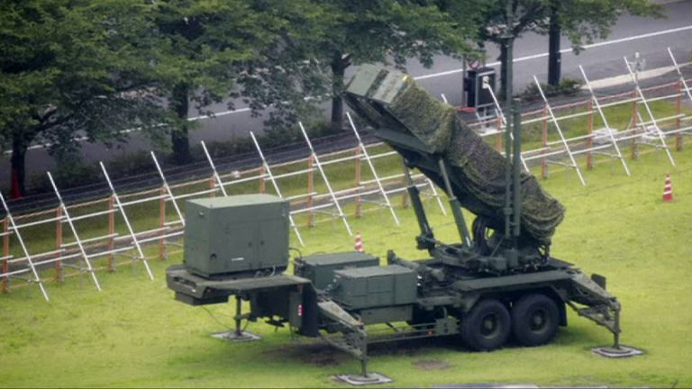 Japan moves its defence missiles into place to the west of the country in readiness for a possible launch from North Korea