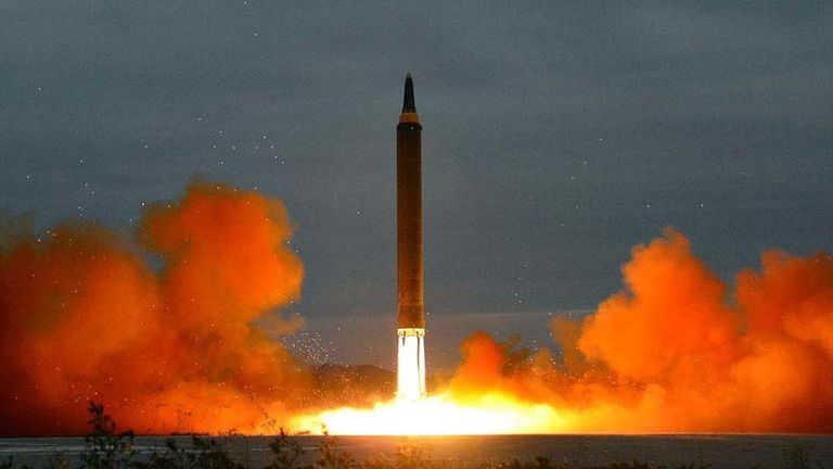 The latest missile test in North Korea Pic: Korean Central News Agency