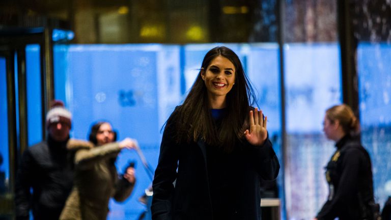 Hope Hicks in Trump Tower