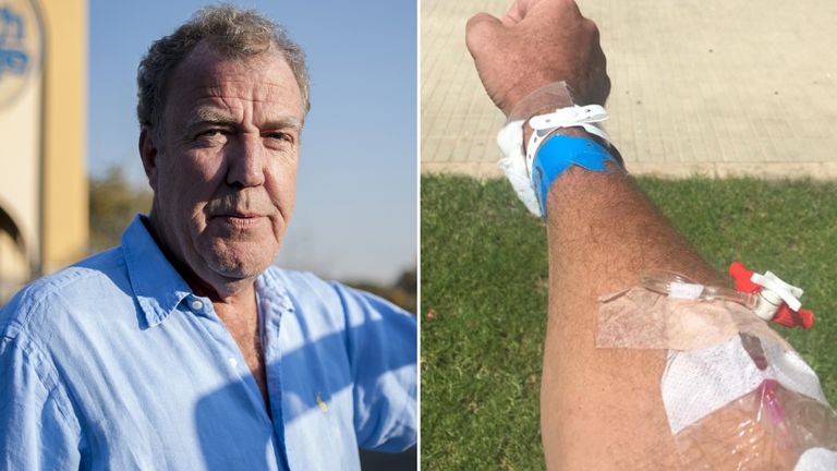 Jeremy Clarkson fell ill while on holiday with his family in Majorca
