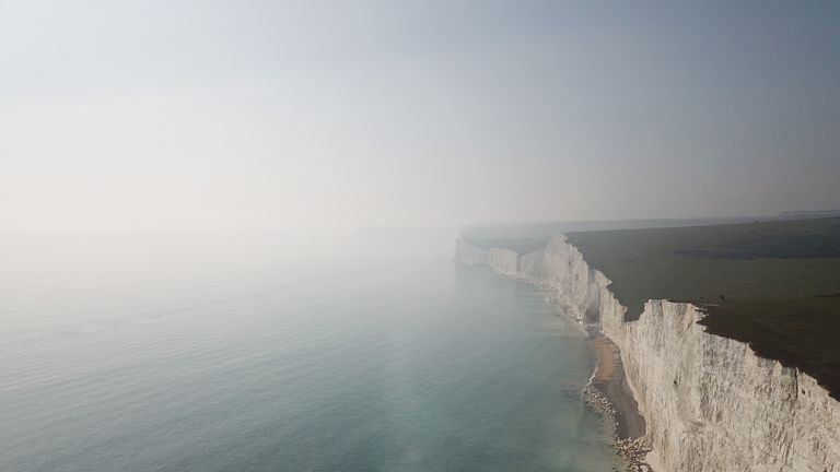Jacob Ward took this picture of the haze over the sea