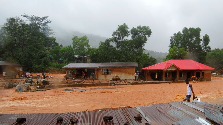 The military has been deployed to search for survivors