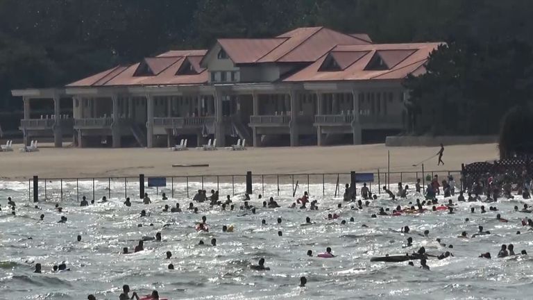 Communist Party villas near public beaches