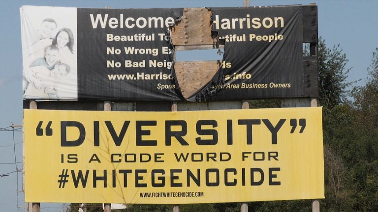 Sign at the entrance to Harrison, Arkansas