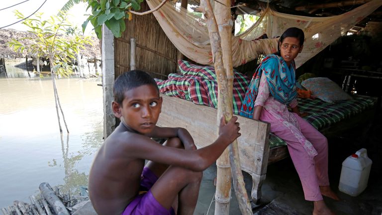 The flooding has left hundreds of thousands of people living in shelters