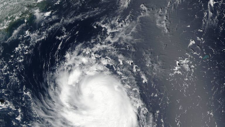 The storm is the second hurricane in the Atlantic Ocean this season. Pic: NOAA/NASA Goddard Rapid Response Team 