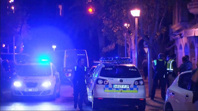 Five suspected terrorists have been shot dead by Spanish police in Cambrils