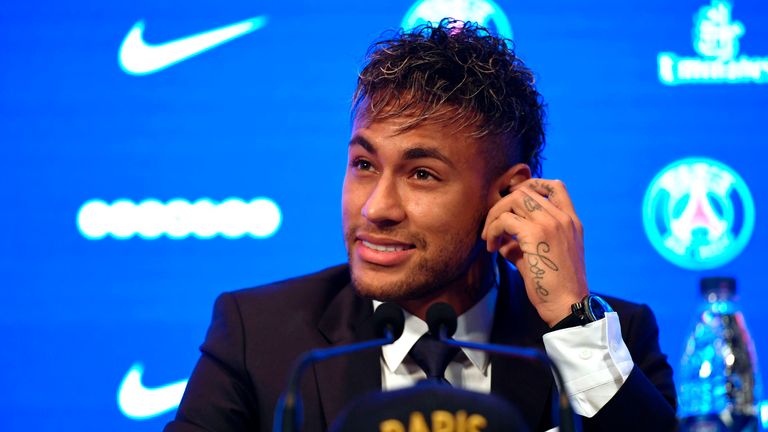 Neymar says his move is about ambition rather than money or status