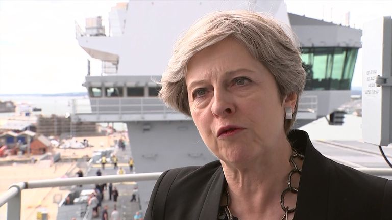 Theresa May has condemned Donald Trump&#39;s response