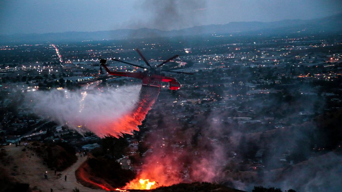 Homes in Burbank and Glendale have been evacuated