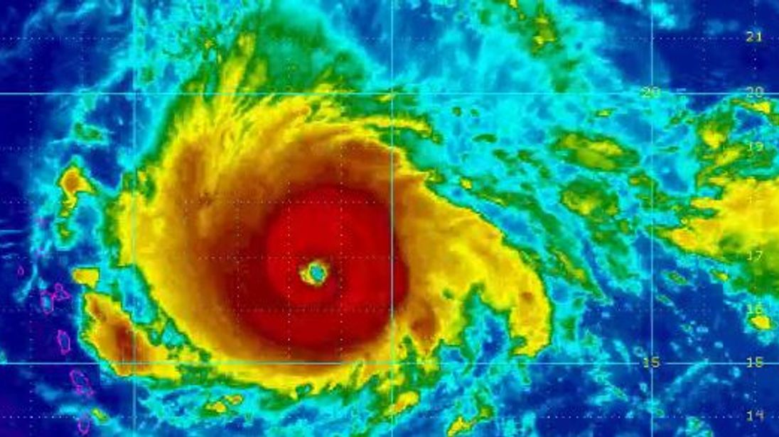 Hurricane Irma is approaching the Leeward Islands. Pic: @NHC_Atlantic 