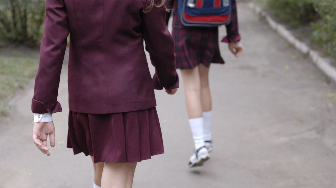 The ban is a move to make the school uniform 'gender neutral'