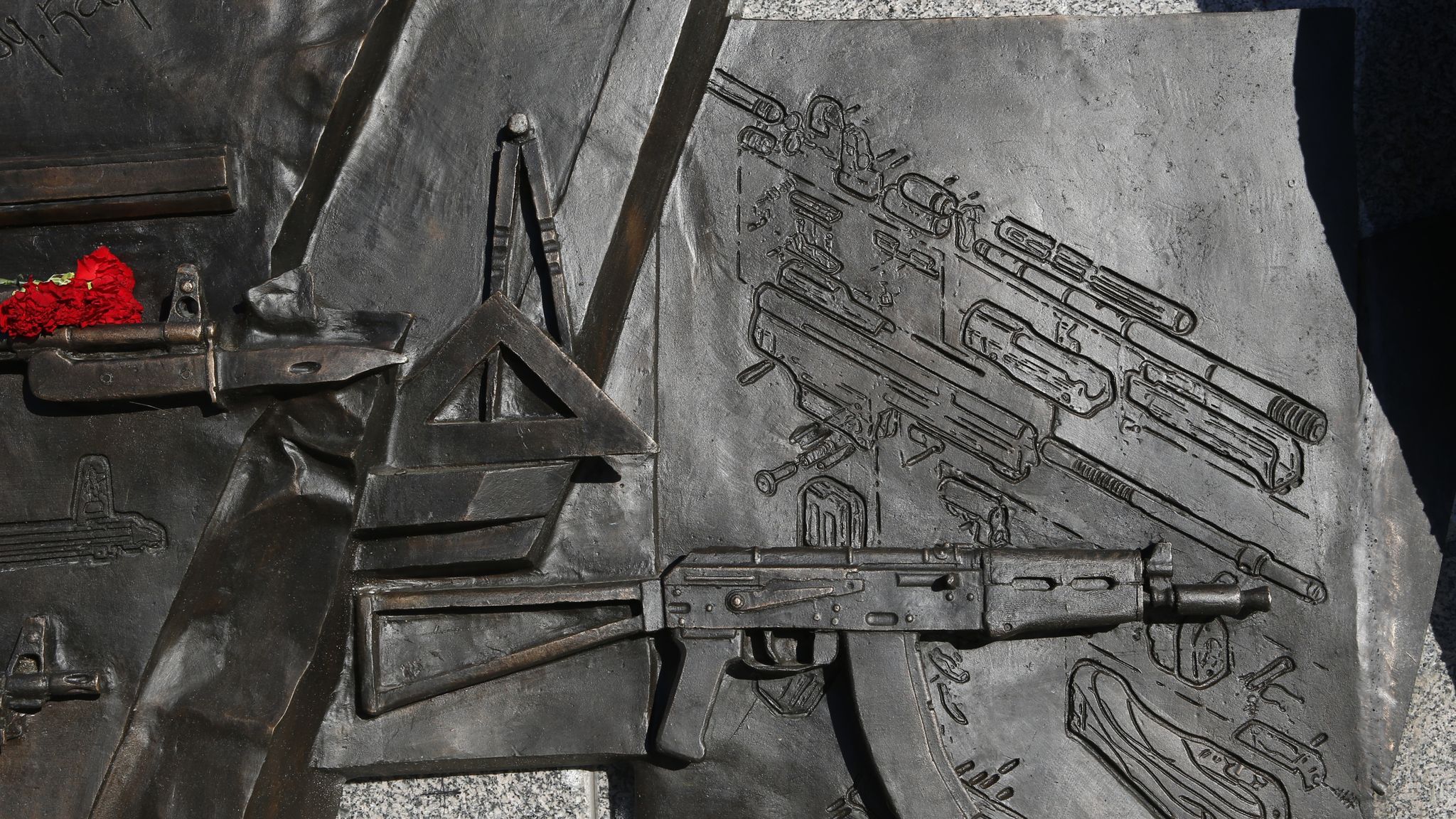 Nazi gun uncovered on new statue for Russian AK-47 inventor Mikhail  Kalashnikov | World News | Sky News