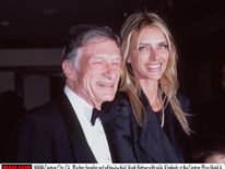 10/9/98 Playboy founder and editor-in-chief, Hugh Hefner with his wife, Kimberly